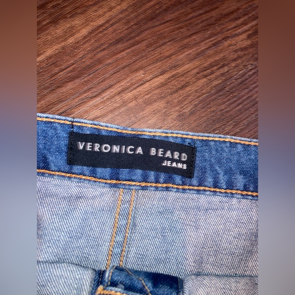 Veronica Beard Denim Skirt with Button Accents size 26 - Picture 3 of 6